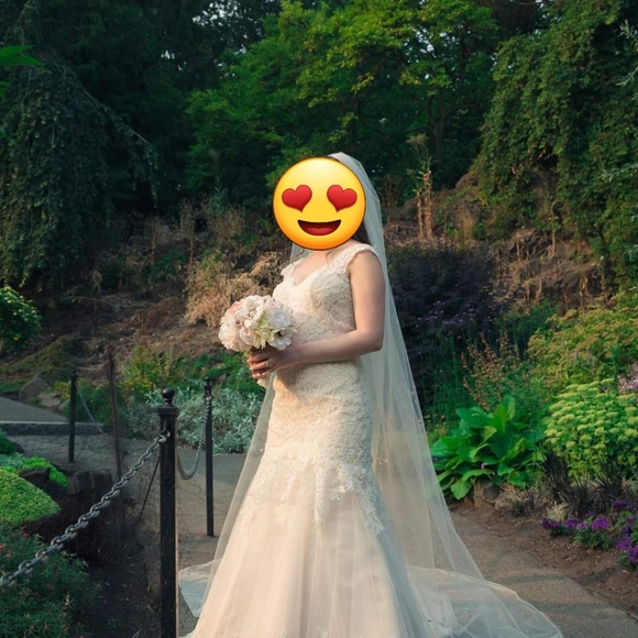 🔥SOLD🔥Christina Wu Wedding Dress off white color - Picture 6 of 13